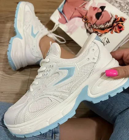 کتانی توری ترکیبی زنانه کد 817