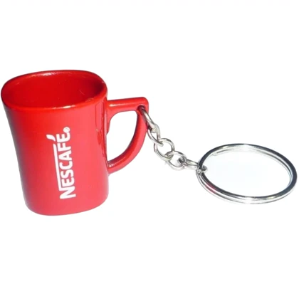 جاکلیدی فانتزی مدل Nescafe طرح ماگ مینیاتوری