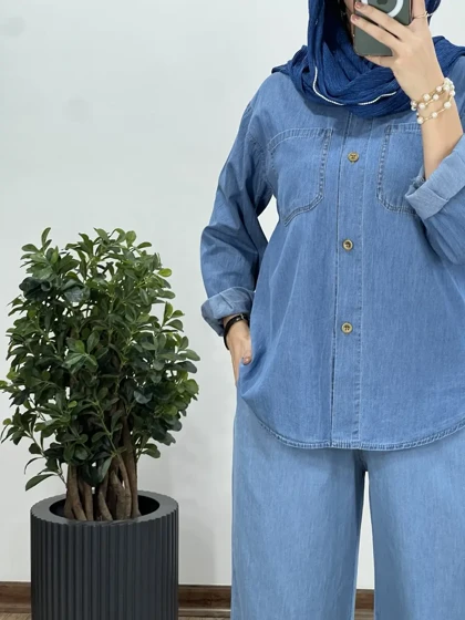 مانتو جین کاغذی بهنوش(ایراد دار)