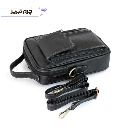 کیف دوشی چرم مدل ساسان BJ20