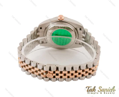 ساعت مردانه رولکس دیت جاست رزگلد سیلور Rolex-3635-G