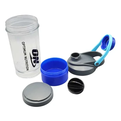 شیکر دوتیکه بدنسازی اوپتیموم نوتریشن مدل شفاف Nasa ظرفیت 0.5 لیتر