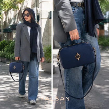 کیف دوشی و دستی زنانه چرم یلسان مدل اطلس کد 099-HRM