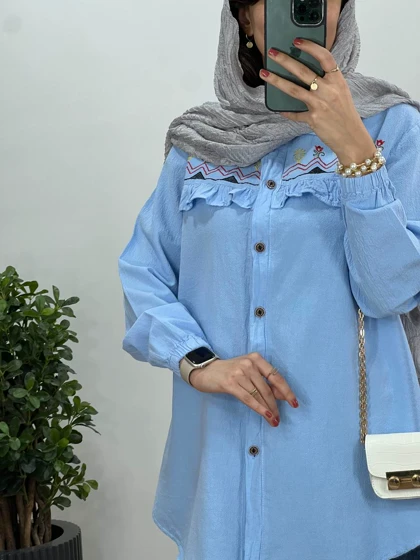مانتو گلدوزی بهاره 5