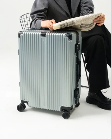 چمدان سایز متوسط مدل Rose-Merry-RL-318-Medium-S-grey