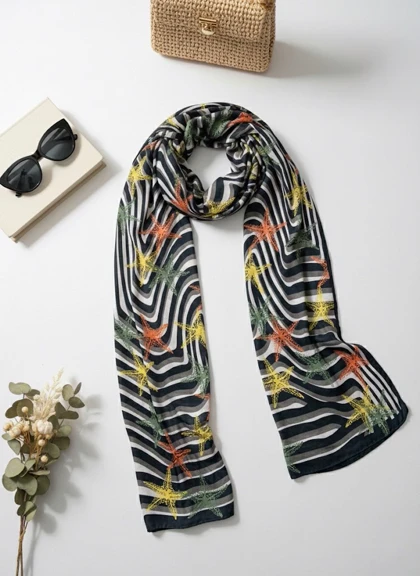 شال حریر ستاره