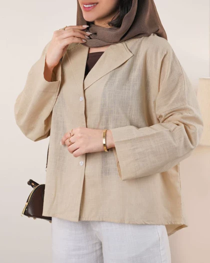 شومیز لینن ملورین کد 9006