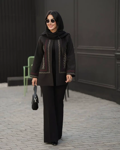 مانتوگلدوزی آینور کد 2982