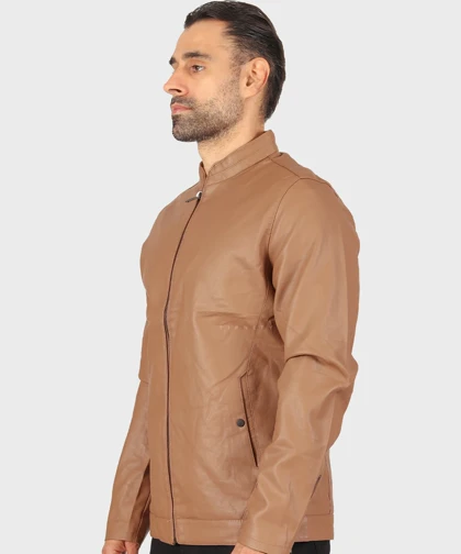 کت چرم ساده اسپرت 2513