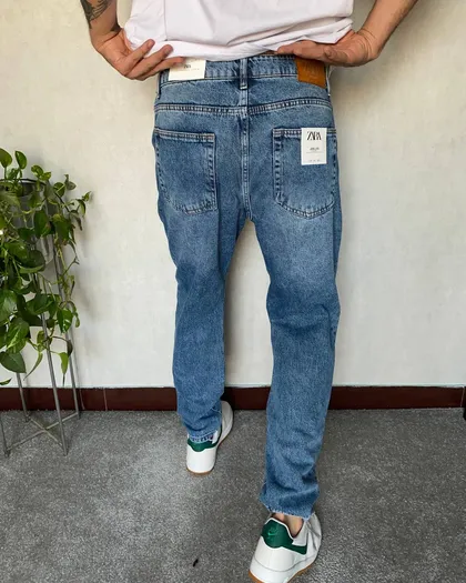 شلوار جین مام ZARA قد 105