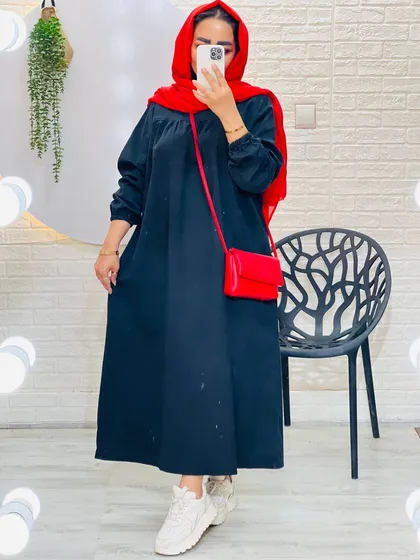 پیراهن جین بلند