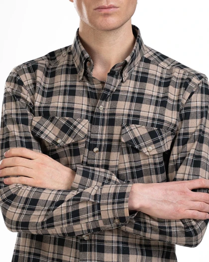 پیراهن دو جیب پشمی کد 1843