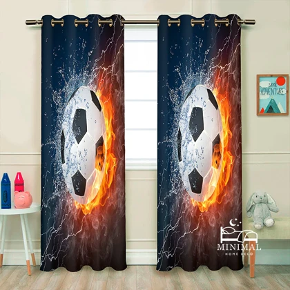 پرده کودک طرح توپ مدل W5077