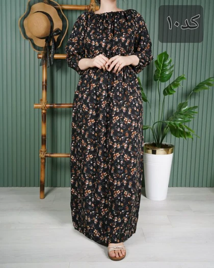 پیراهن ساحلی زنانه نخی U7615