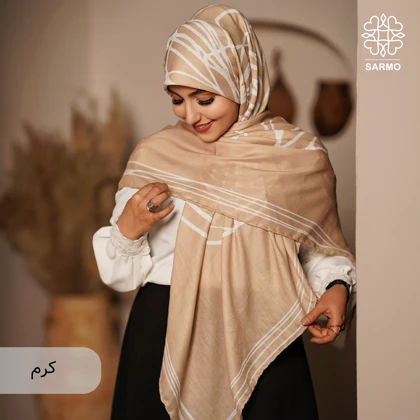 روسری نخ پنبه رزا