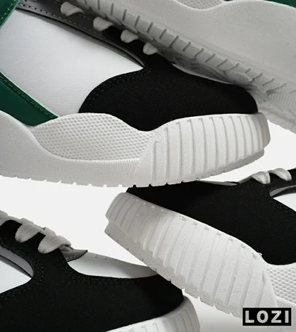 کفش کتانی مردانه سفید سبز مشکی FILA مدل 5374