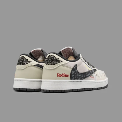 نایکی جردن 1 ساق کوتاه ترویس اسکات ردسانز Nike Jordan 1 Low Travis Scott RedSuns