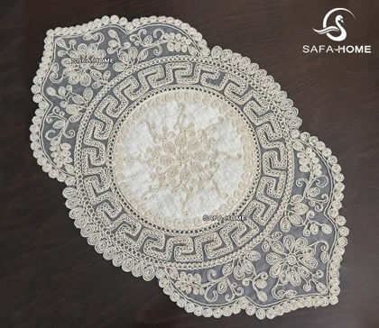 ست رومیزی مخمل قیطان طرح ورساچه 5 تکه