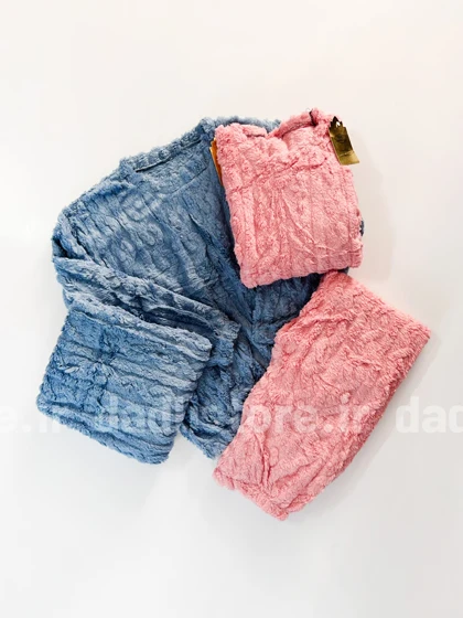 ست بلوز و شلوار تدی حوله ای طرحدار