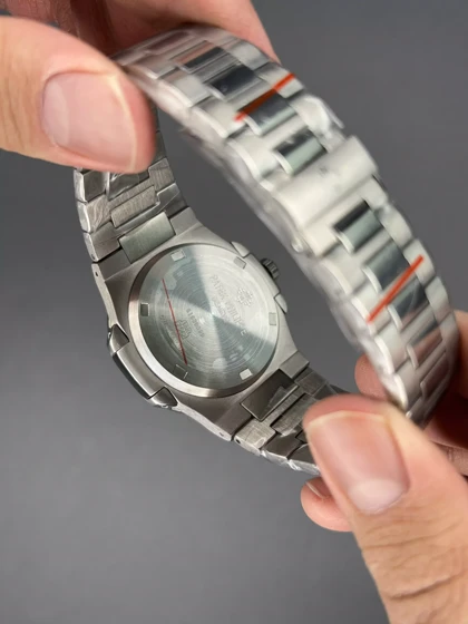 ساعت مچی پتک فیلیپ ناتیلوس سیلور صفحه سفید Patek Philippe Nautilus