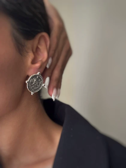 گوشواره سکه دو ریالی