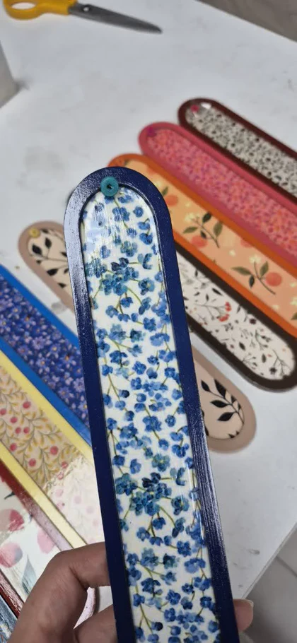 جاعودی چوبی گل‌دار