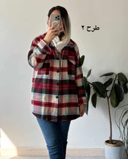 شکت چهارخونه پشمی قاصدک