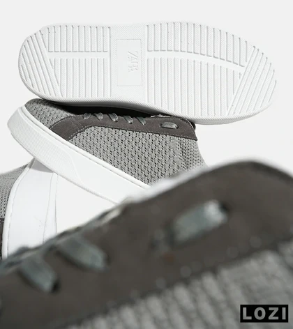 کفش کتانی کژوال مردانه خاکستری ZARA مدل 7144