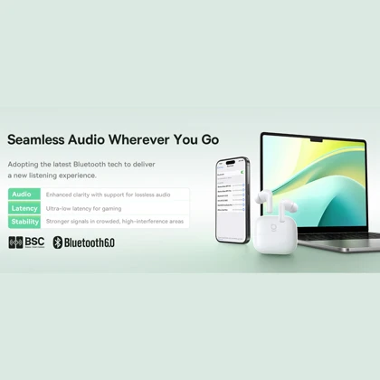 هندزفری بلوتوثی باسئوس Baseus مدل Bass BP1 NC با حذف نویز ANC