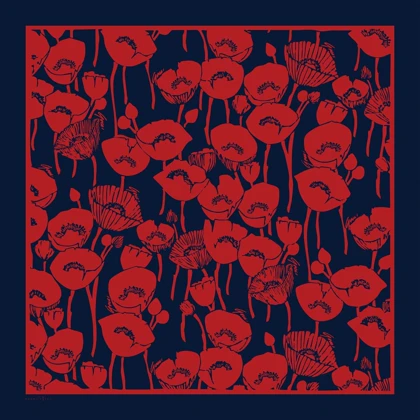 روسری ابریشم توییل گلباران