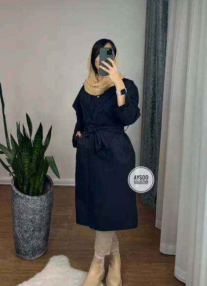 بارانی بلند عسل