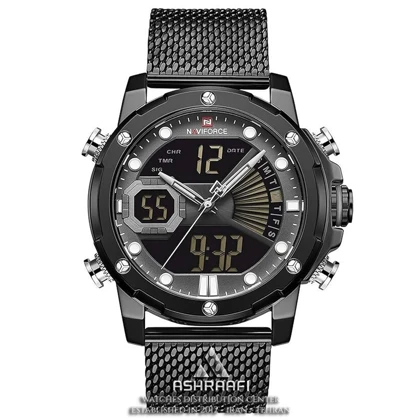 ساعت نیوی فورس بند حصیری Naviforce NF9172M