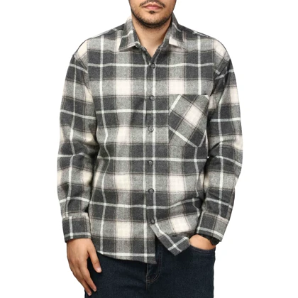 پیراهن پشمی ضخیم مردانه مدل 6203871