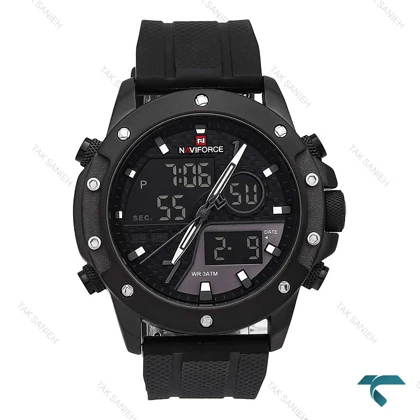 ساعت نیوی فورس NF9221 مردانه دوزمانه مشکی NaviForce-6966-G