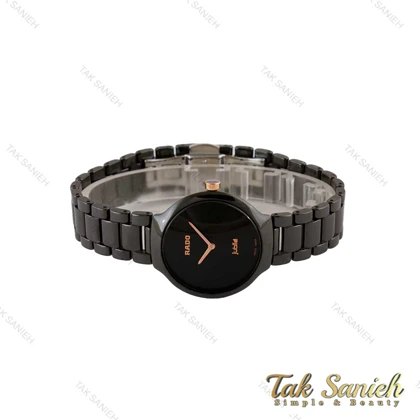 ساعت رادو زنانه سرامیکی صفحه مشکی مهندسی Rado-5208-L