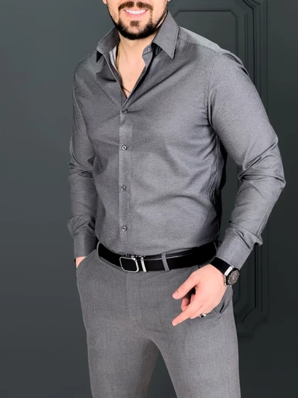 پیراهن 031414 AKOMOD طوسی