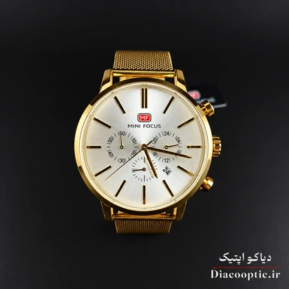 ساعت مچی مردانه اورجینال موتور ژاپن برند مینی فوکوس سه موتور مدل Mf0023G.05 بند حصیری