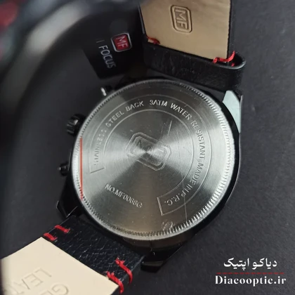 ساعت مچی مردانه اورجینال موتور ژاپنی برند مینی فوکوس سه موتور مدل Mf0068G.05 بند چرم