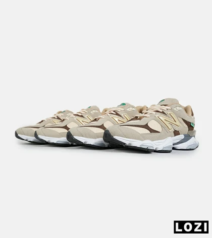 کفش کتانی مردانه و زنانه کرم قهوه ای NEW BALANCE 9060