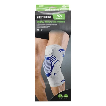 زانوبند استوانه ای آتل دار مدل KV7721 فری سایز بسته یک عددی