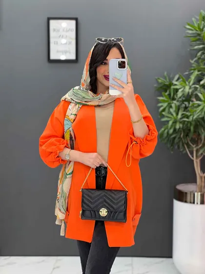 مانتو مازراتی آستین گت دار