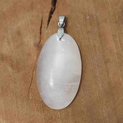 سنگ سلنایت کد 12 (به همراه زنجیر استیل و بند چرمی)