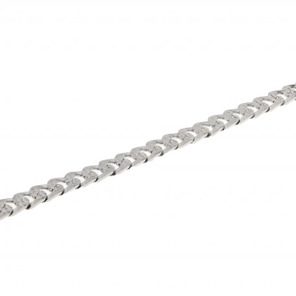 دستبند نقره مردانه کارتیه تخت تراش کد 0353219