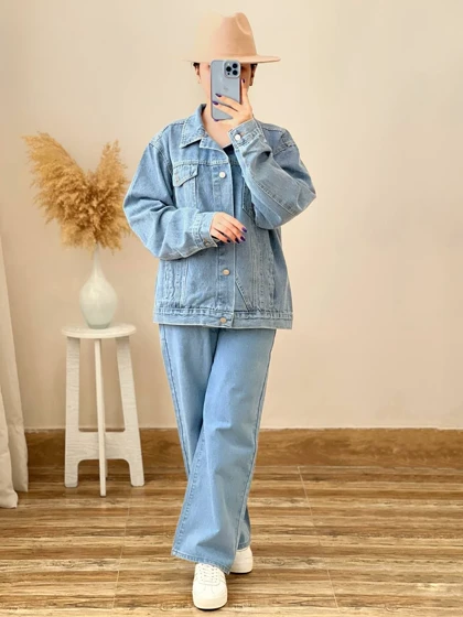 کت جین آور سایز کد 2448