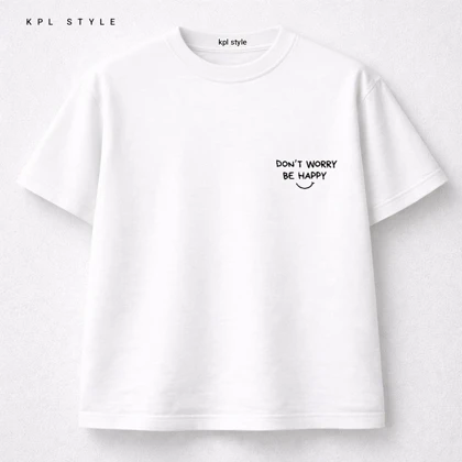 تیشرت سفید باکسی | طراحی مینیمال، مناسب آقایان و خانم‌ها کد 1174