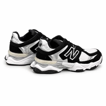 کفش کتانی بزرگ پا مدل نیوبالانس 9060 مشکی سفید New Balance 9060