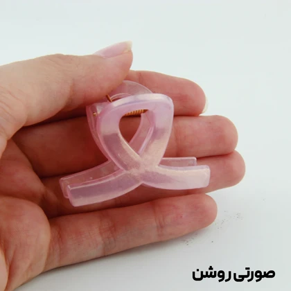 کلیپس دخترانه مدل پیچی کوچک دو رنگ