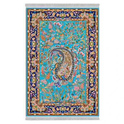 فرشینه از جنس پارچه هازان مخمل ترک طرح سنتی و مدرن برند دفه کد DAMG708