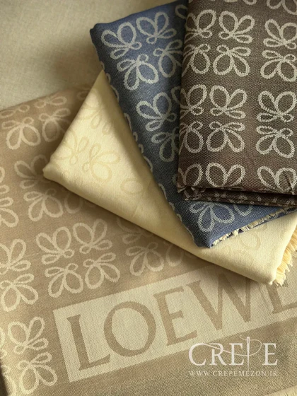 روسری کشمیر دور لمه طرح loewe