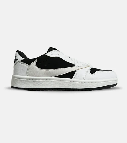 کفش کتانی مردانه سفید مشکی NIKE travis scott مدل 7030